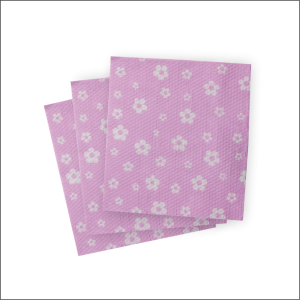 Guardanapo FLOR ROSA/BRANCO 19cmx21cm