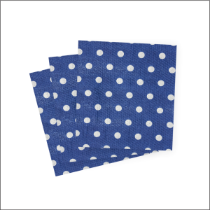 Guardanapo AZUL ESCURO/BRANCO POÁ 19cm x 21cm
