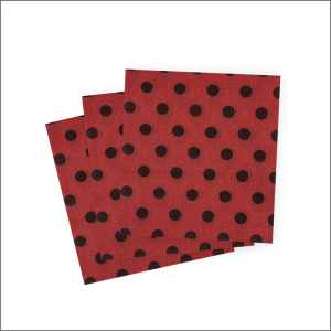 Guardanapo VERMELHO/PRETO POÁ 19cm x 21cm