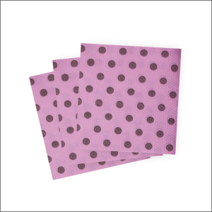 Guardanapo POÁ ROSA/MARROM 19cm x 21cm